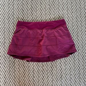 Lululemon - Maroon Pace Rival Skirt